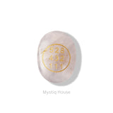 Rose Quartz Money Switch Oval & Zibu Symbol
