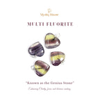 Multi Fluorite Heart Pendant - Small