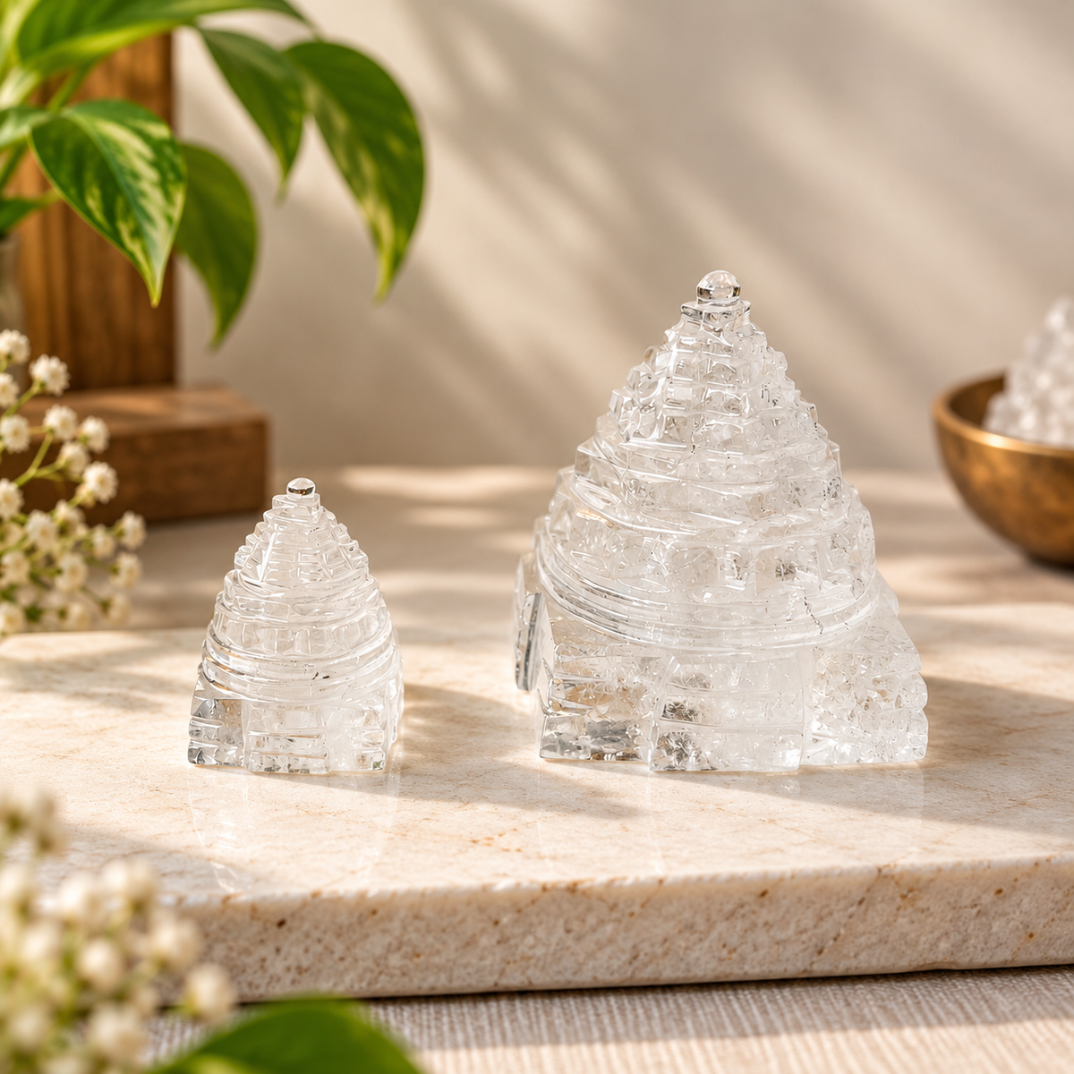 Clear Quartz Shree Yantra