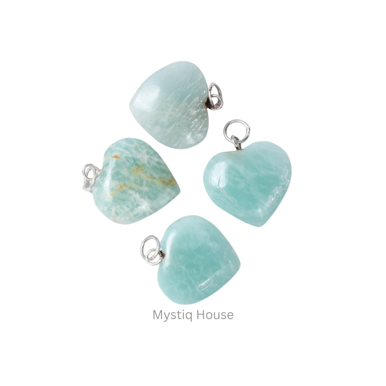 Amazonite Mini Heart Pendant - MystiqHouse