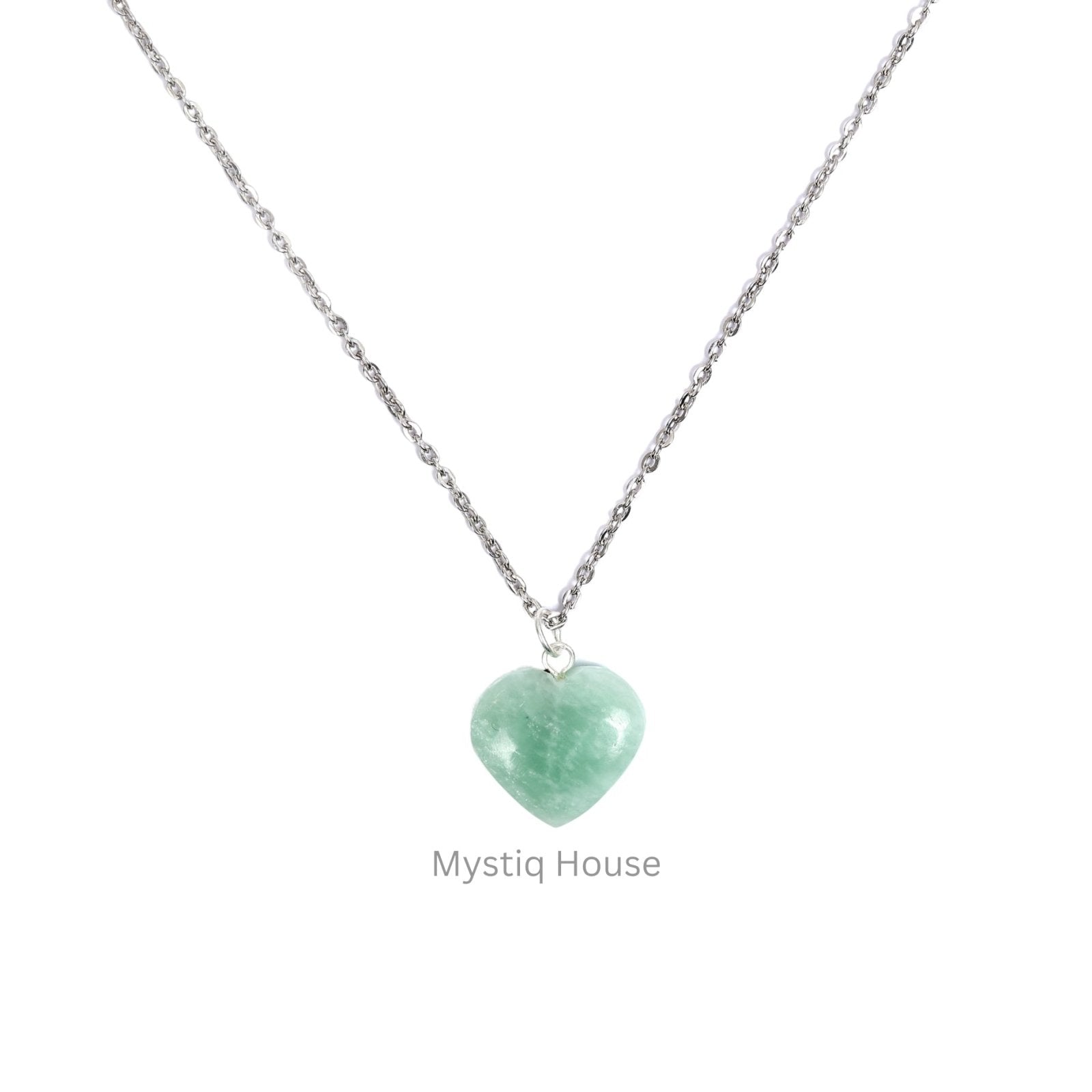 Amazonite Mini Heart Pendant - MystiqHouse