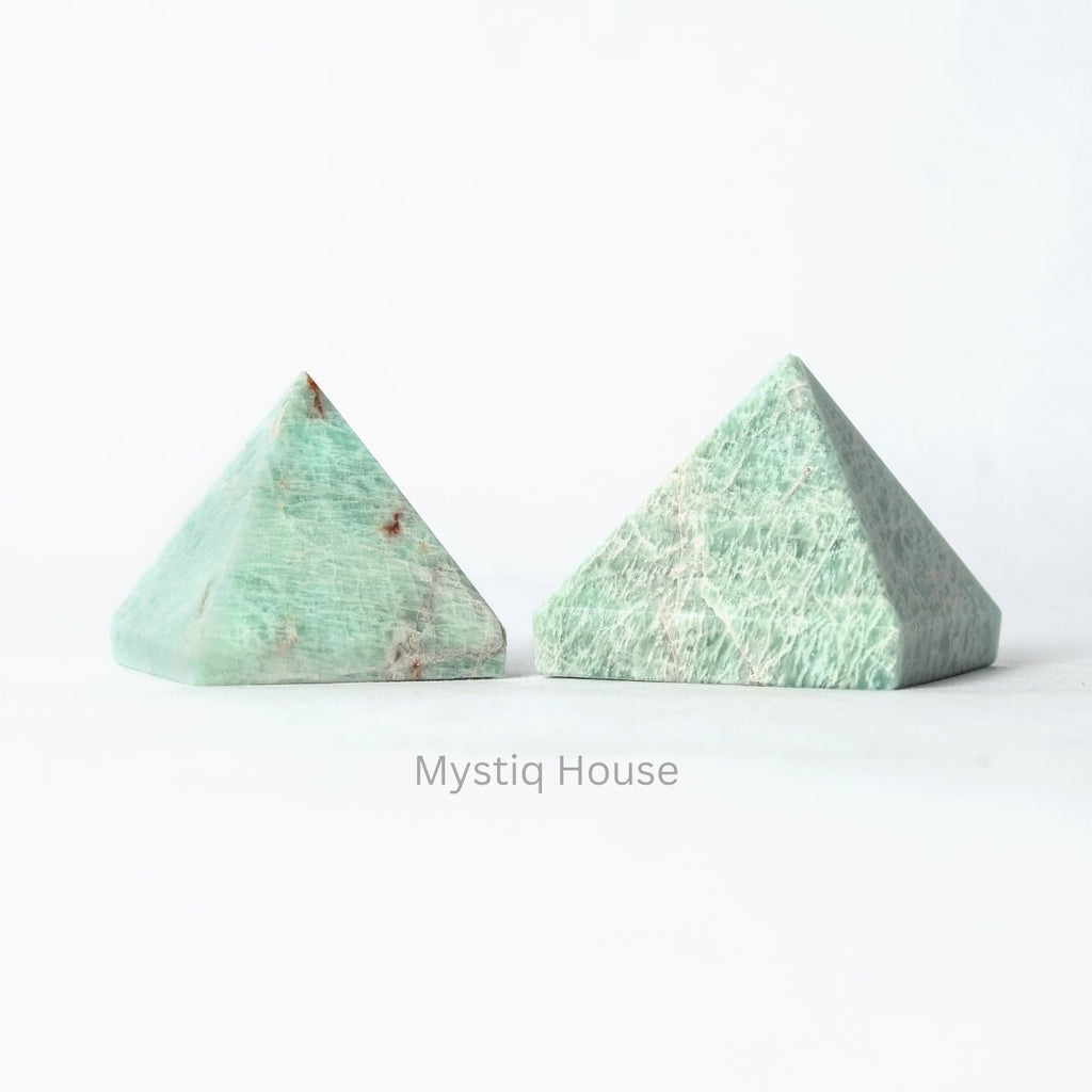 Amazonite Stone Pyramid - MystiqHouse