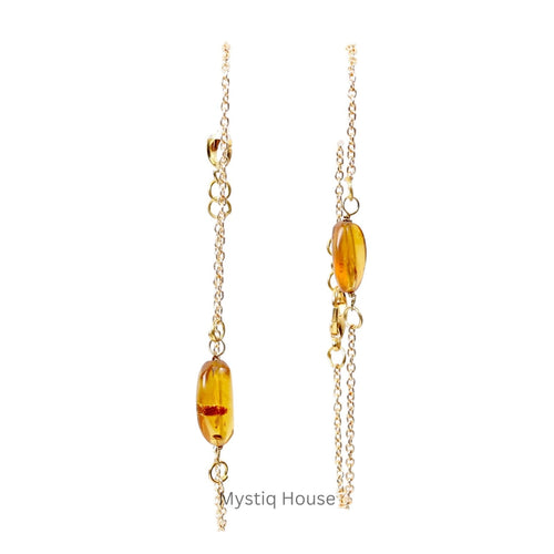 Amber Single Tumble Bracelet
