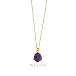 Amethyst 92.5 Silver Hexagonal Necklace - MystiqHouse