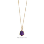 Amethyst 92.5 Silver Hexagonal Necklace - MystiqHouse