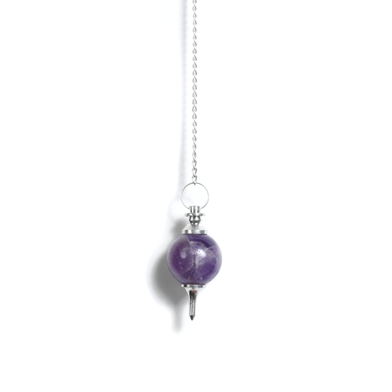Amethyst Ball Pendulum - Dowser - MystiqHouse