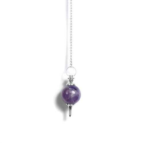 Amethyst Ball Pendulum - Dowser - MystiqHouse