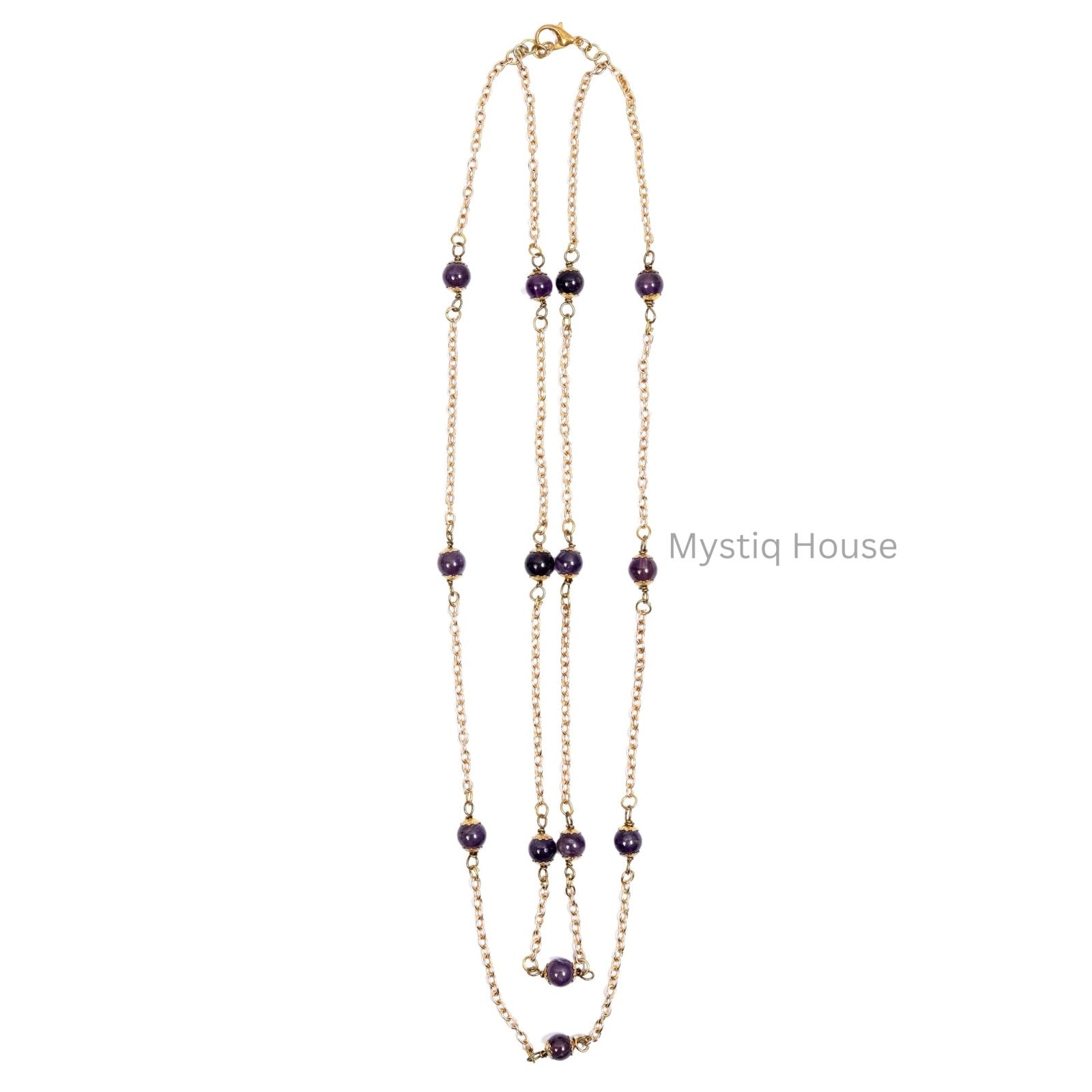 Amethyst Bead Necklace - MystiqHouse