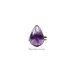 Amethyst Drop Ring - MystiqHouse