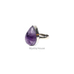 Amethyst Drop Ring - MystiqHouse