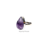 Amethyst Drop Ring - MystiqHouse