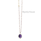 Amethyst Faceted Necklace - MystiqHouse
