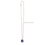 Amethyst Faceted Necklace - MystiqHouse