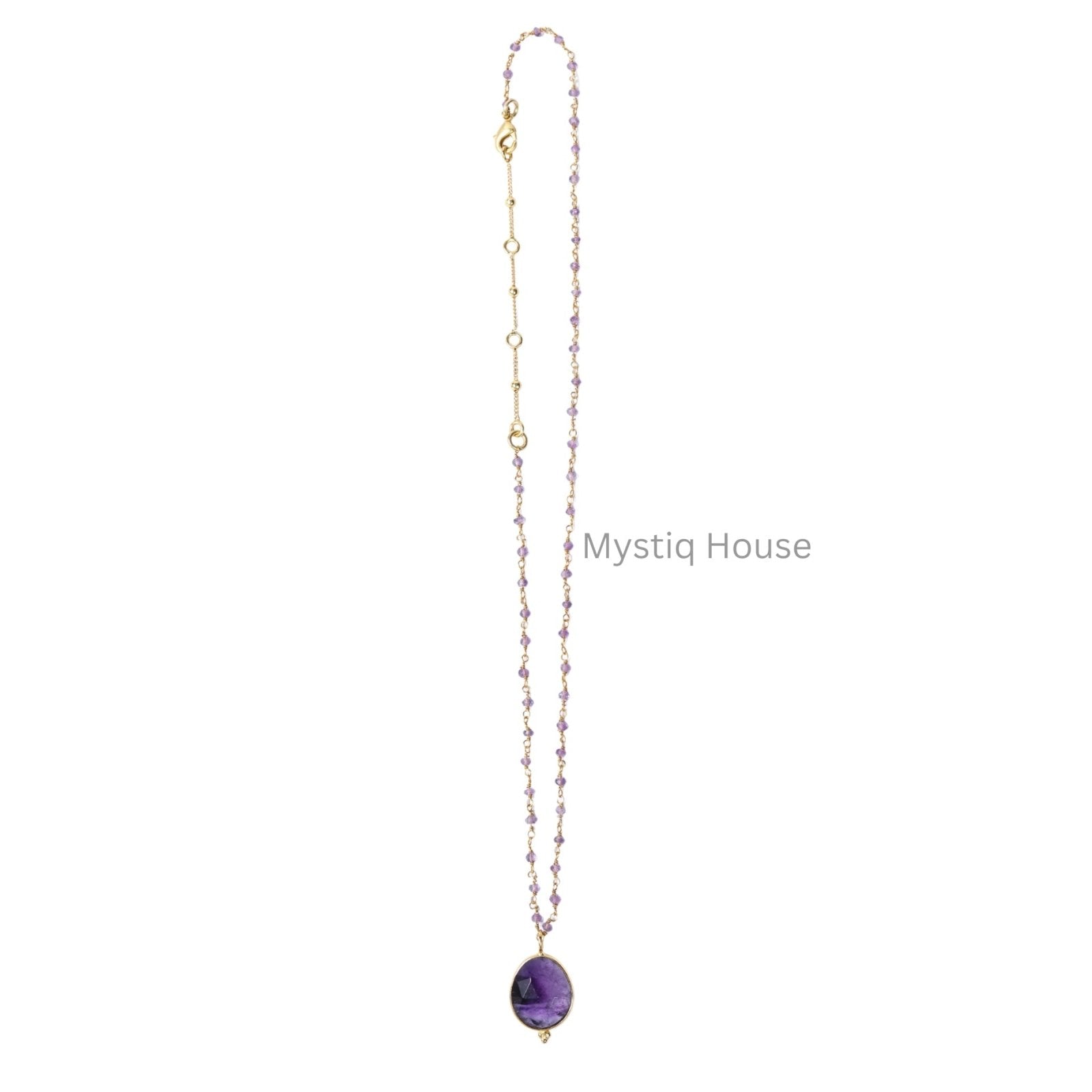 Amethyst Faceted Necklace - MystiqHouse