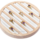 Amethyst Moon Charm Adjustable Ring - MystiqHouse