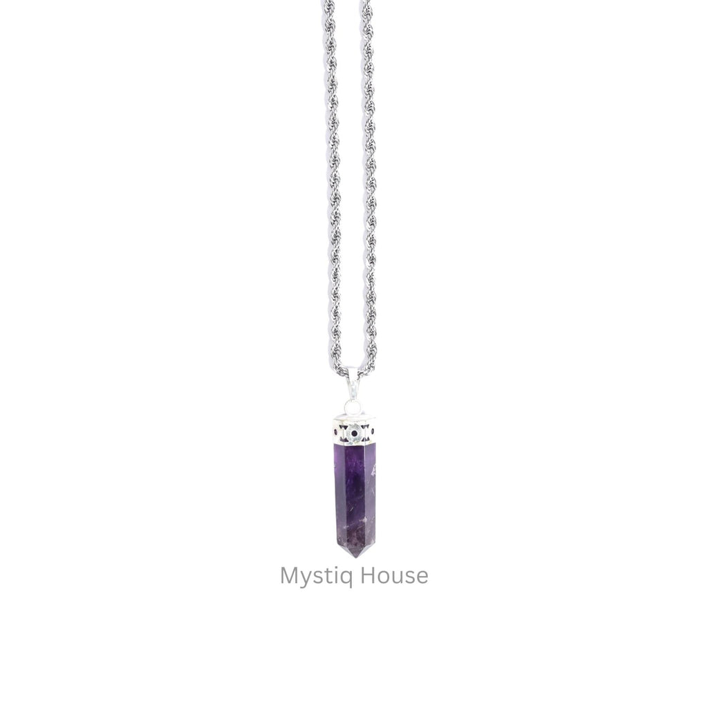 Amethyst Pencil Pendant - MystiqHouse