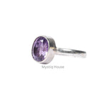 Amethyst Pure Silver Ring - MystiqHouse