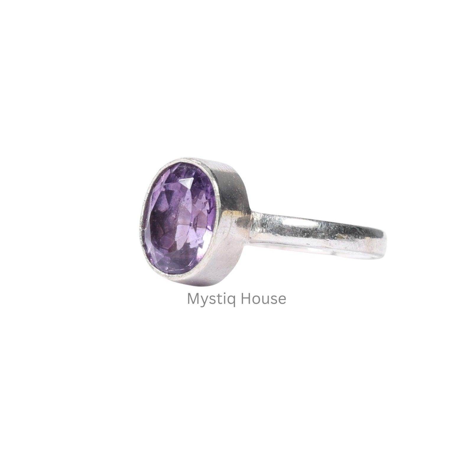 Amethyst Pure Silver Ring - MystiqHouse