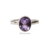 Amethyst Pure Silver Ring - MystiqHouse