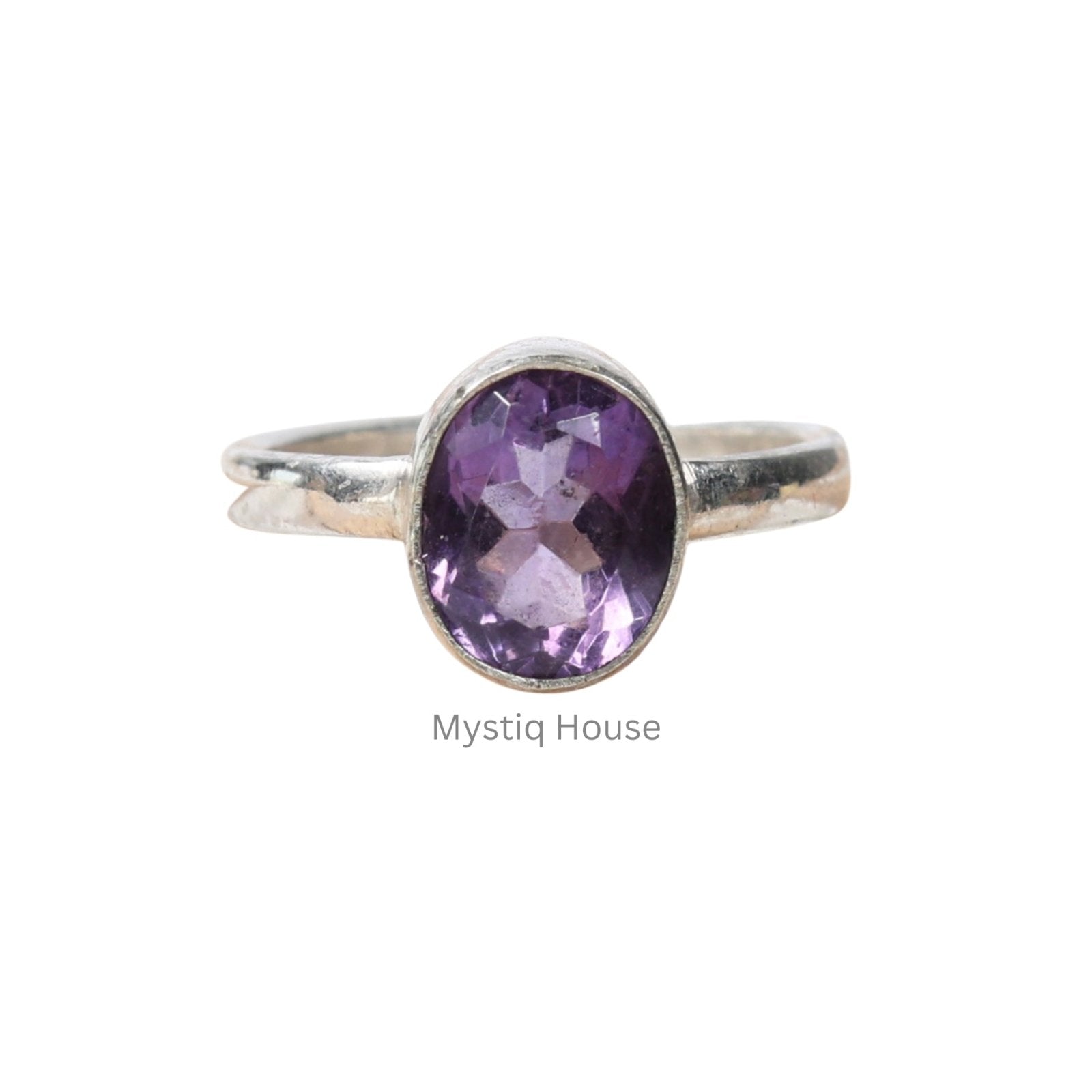 Amethyst Pure Silver Ring - MystiqHouse