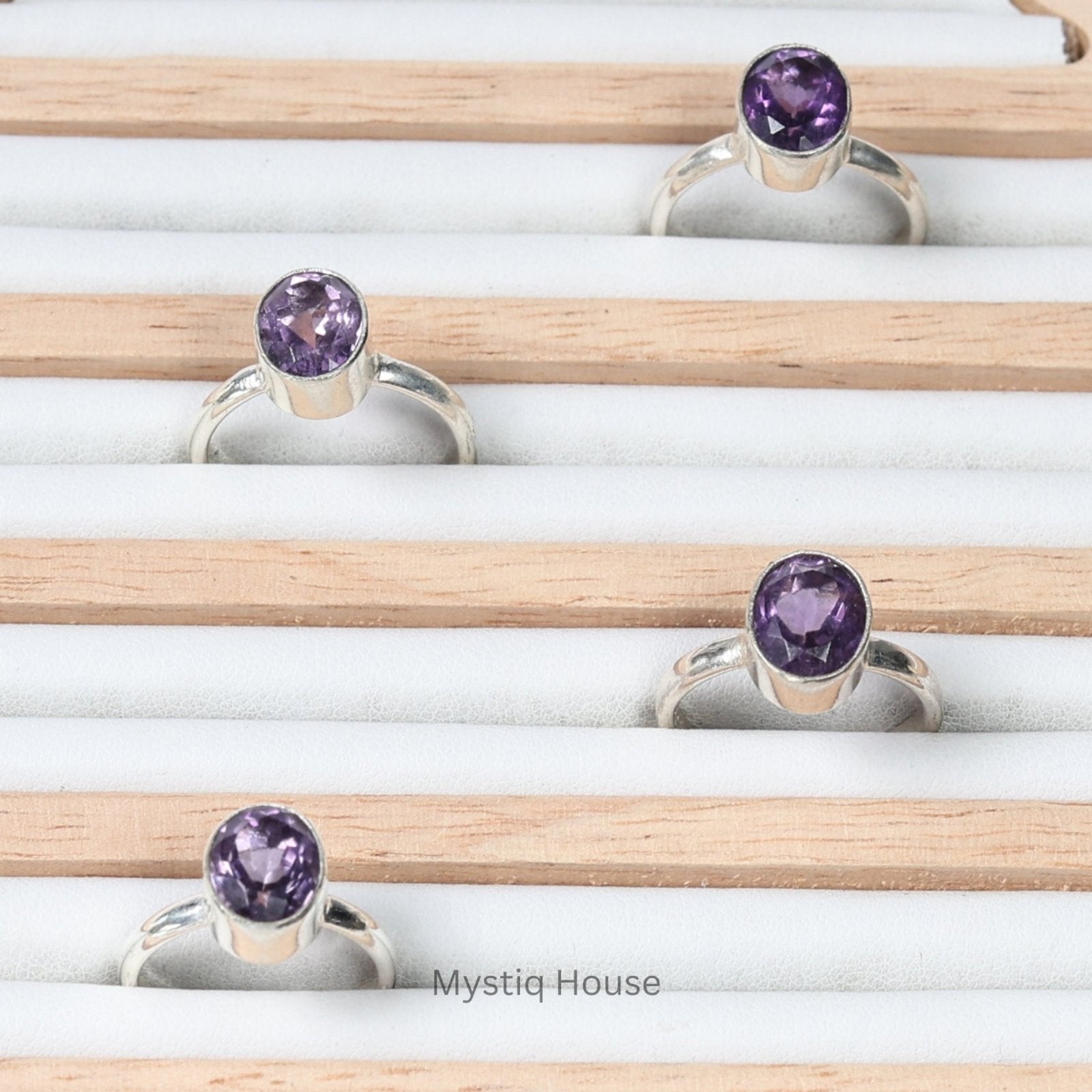 Amethyst Pure Silver Ring - MystiqHouse