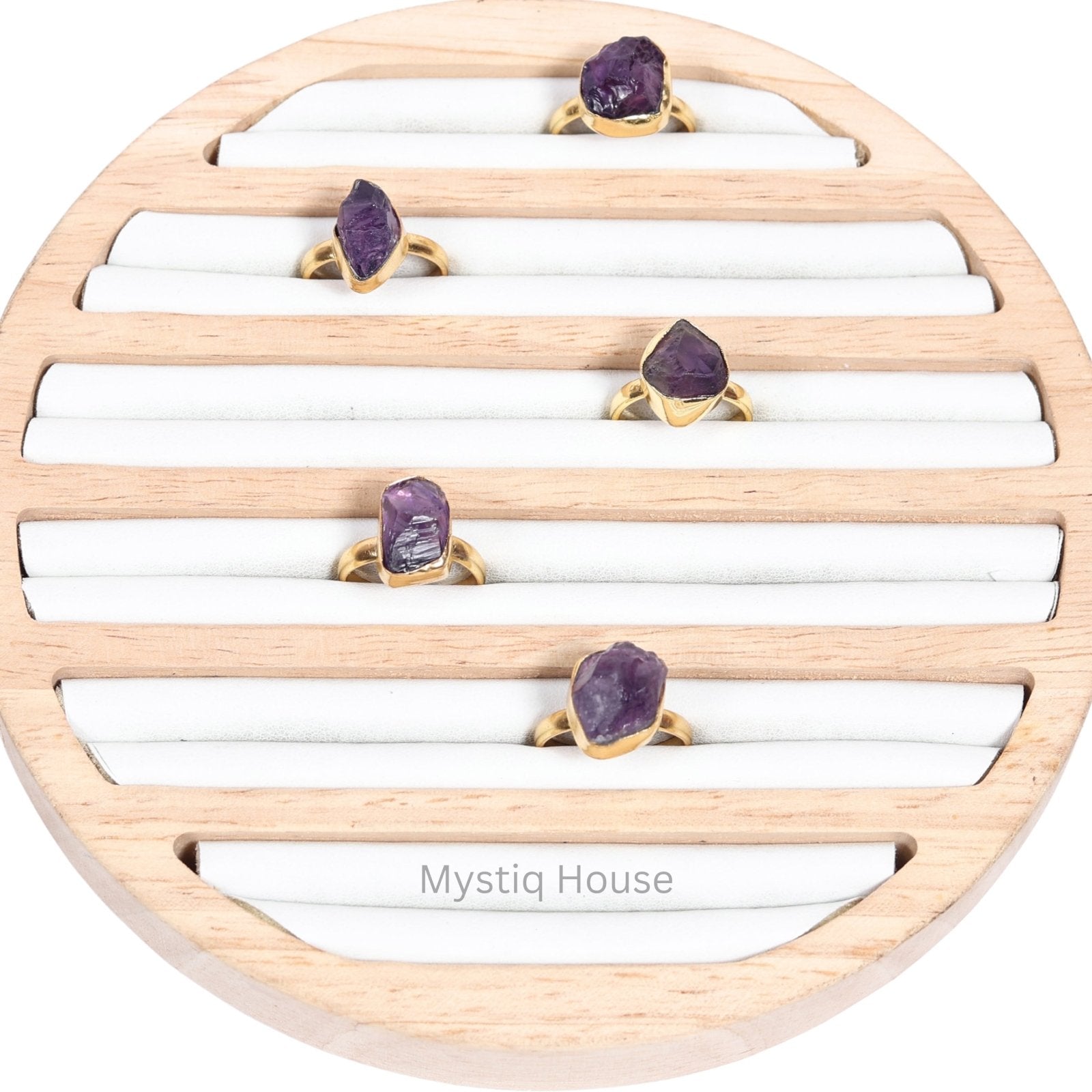 Amethyst Raw Adjustable Ring - MystiqHouse