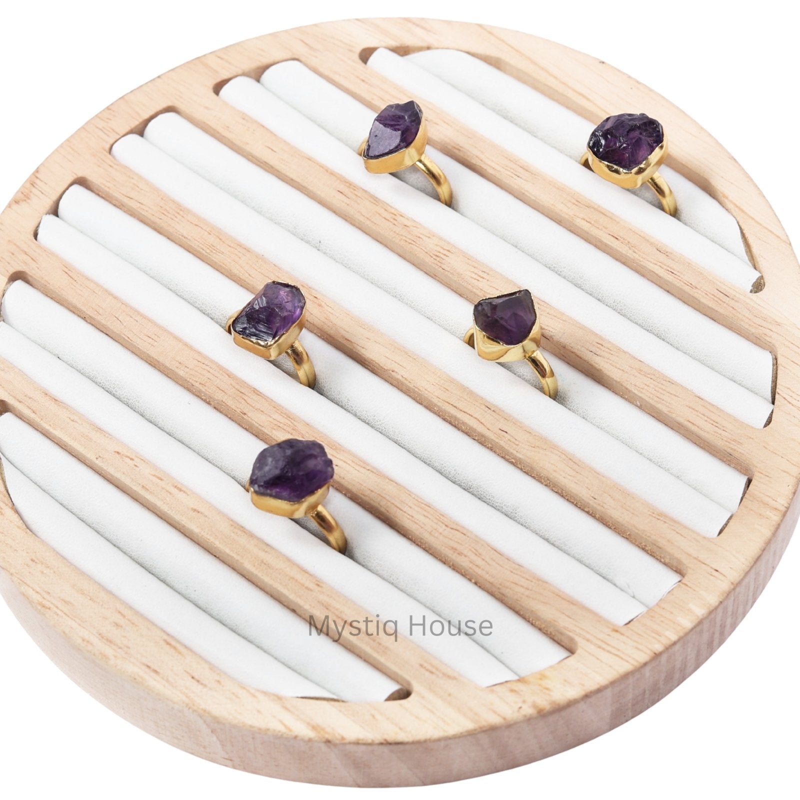 Amethyst Raw Adjustable Ring - MystiqHouse