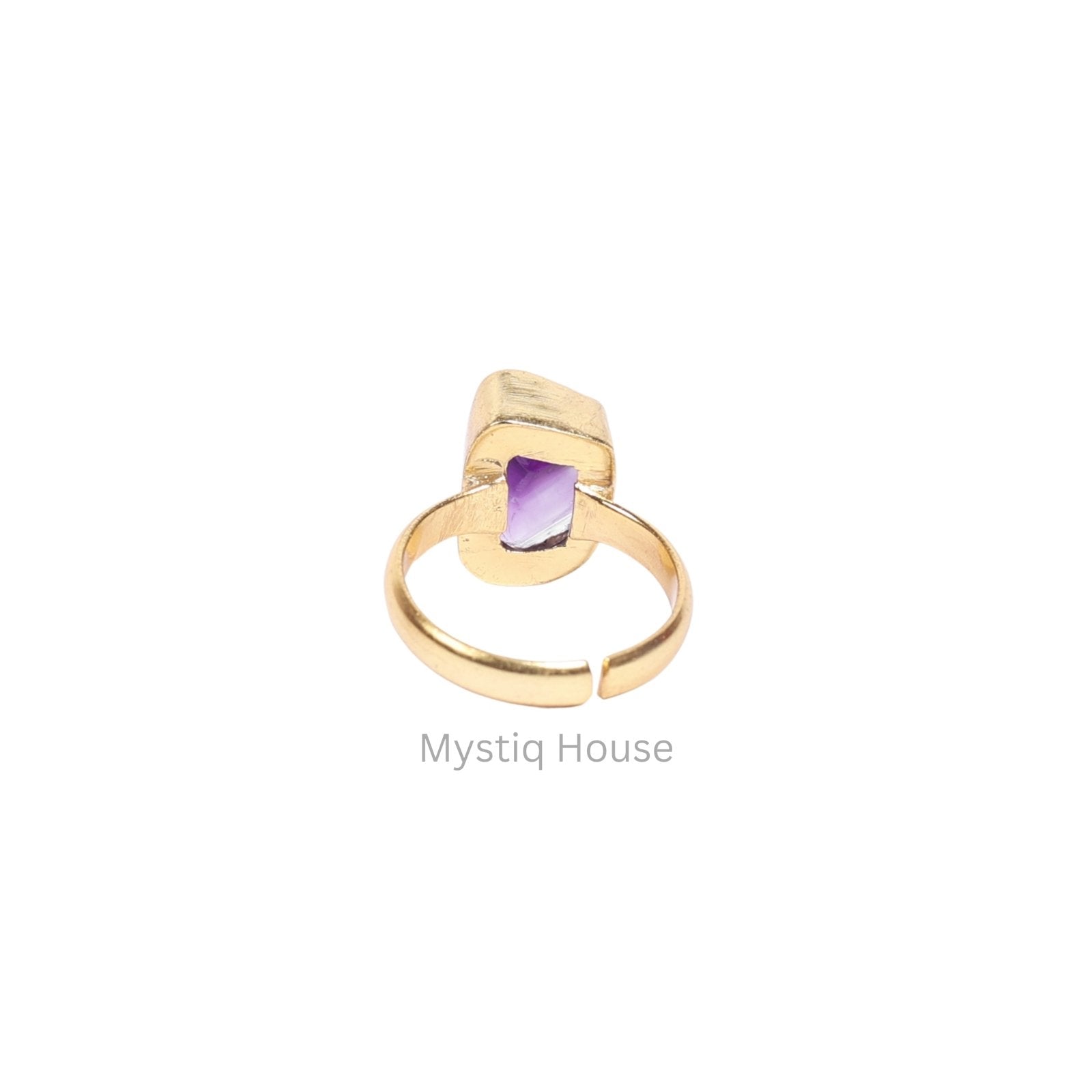 Amethyst Raw Adjustable Ring - MystiqHouse