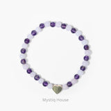 Amethyst & Rose Quartz 4mm Bracelet - MystiqHouse