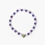 Amethyst & Rose Quartz 4mm Bracelet - MystiqHouse