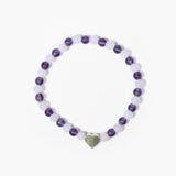 Amethyst & Rose Quartz 4mm Bracelet - MystiqHouse