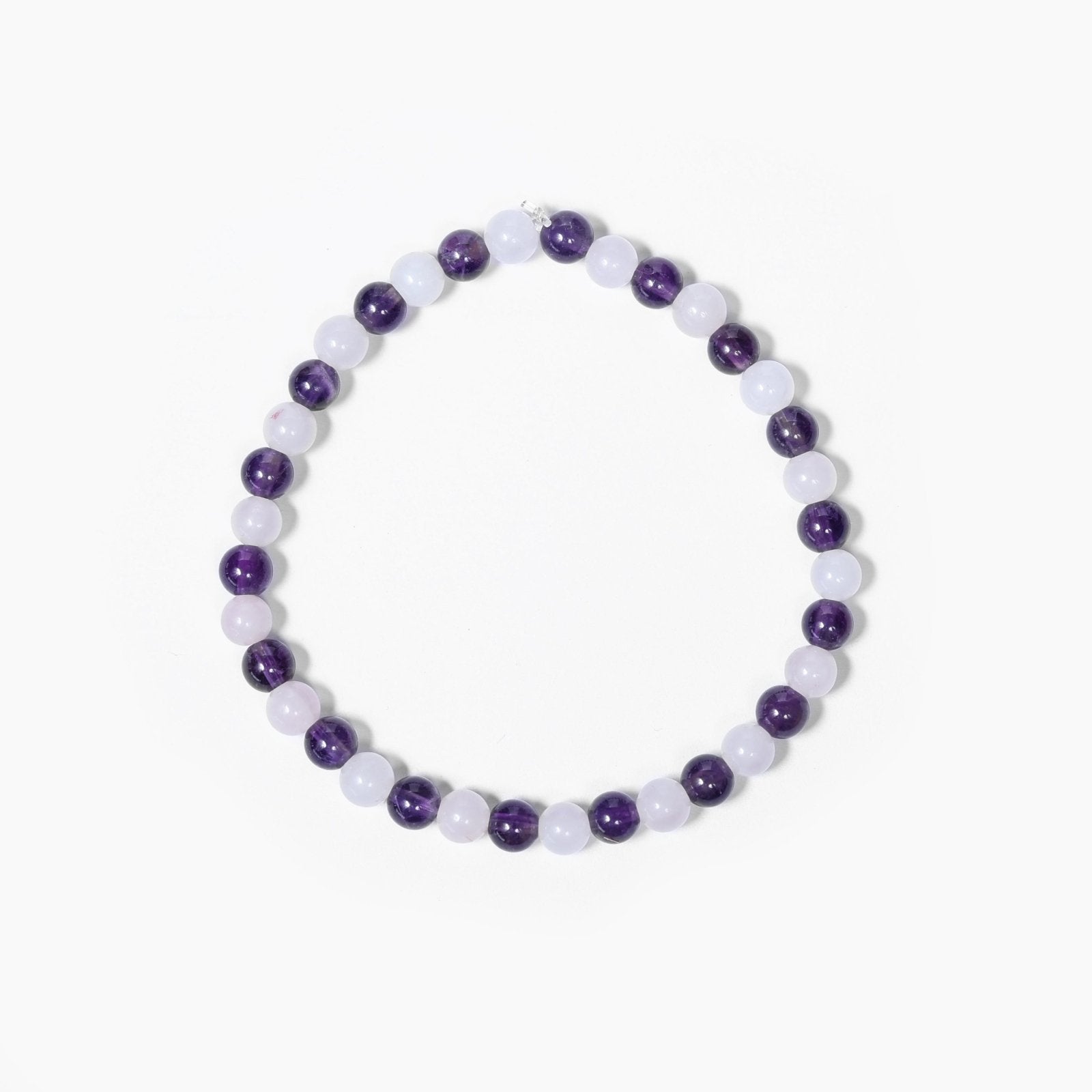Amethyst & Rose Quartz 4mm Bracelet - MystiqHouse