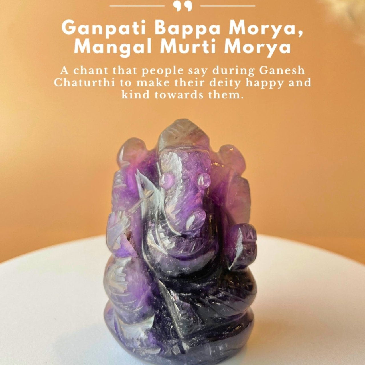 Amethyst Stone Ganesha - MystiqHouse