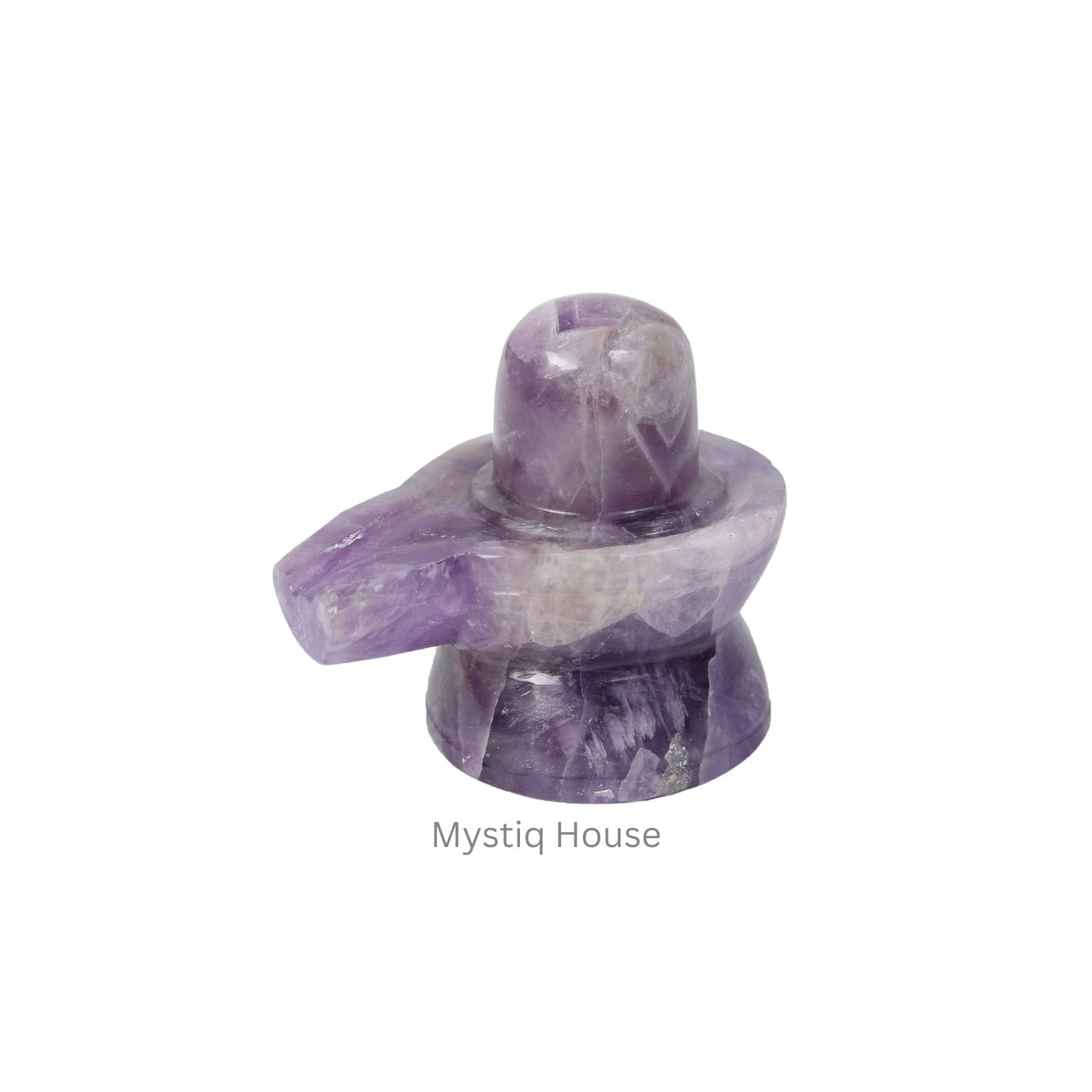 Amethyst Stone Shivling - MystiqHouse