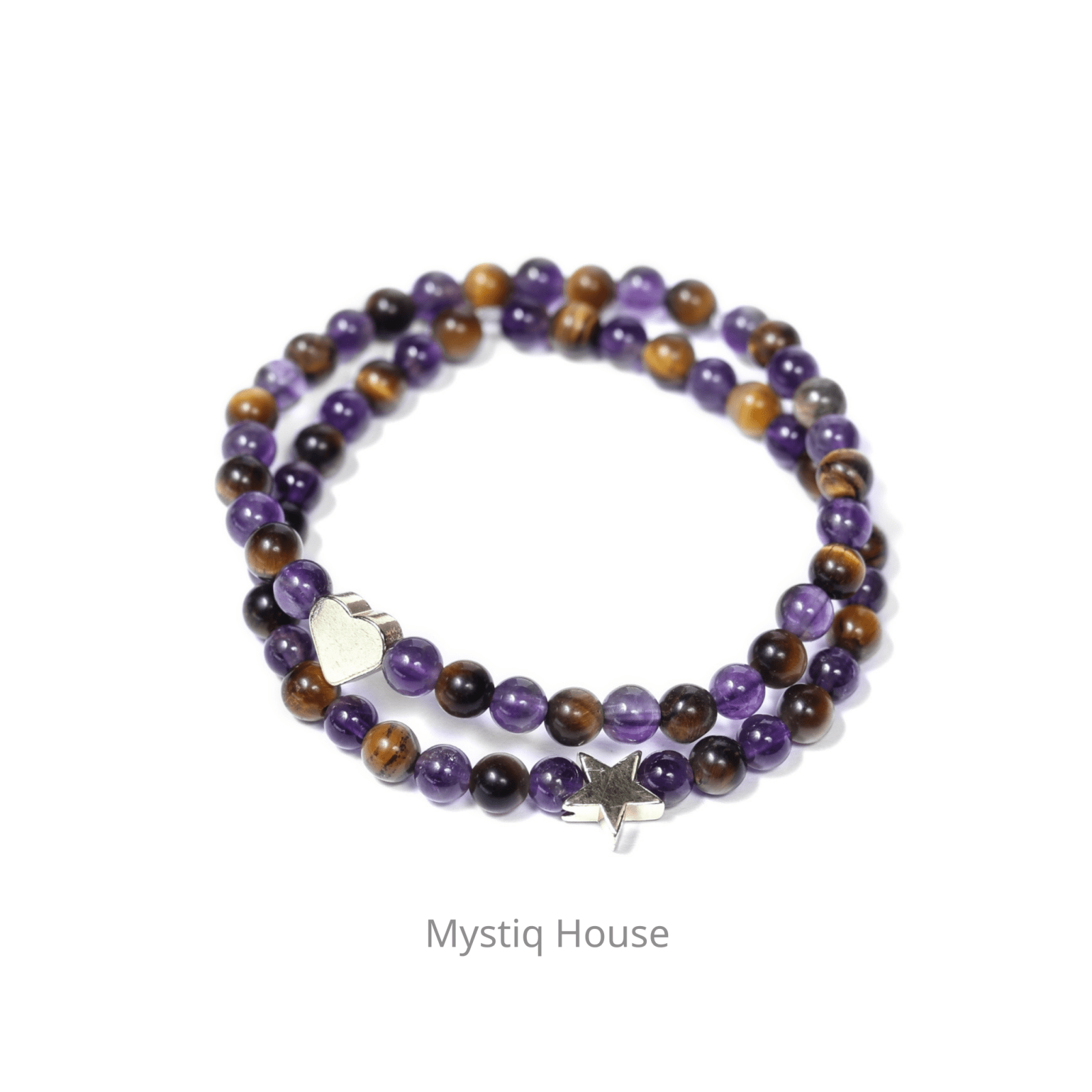Amethyst + Tiger Eye Combination Bracelet - MystiqHouse