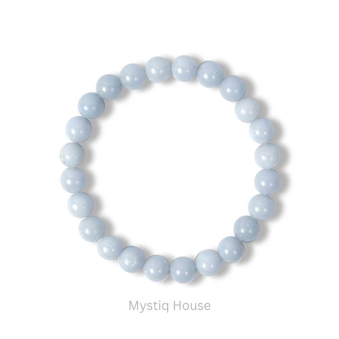 Angelite 8mm Bracelet - MystiqHouse