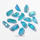 Aqua Aura Quartz Points - MystiqHouse