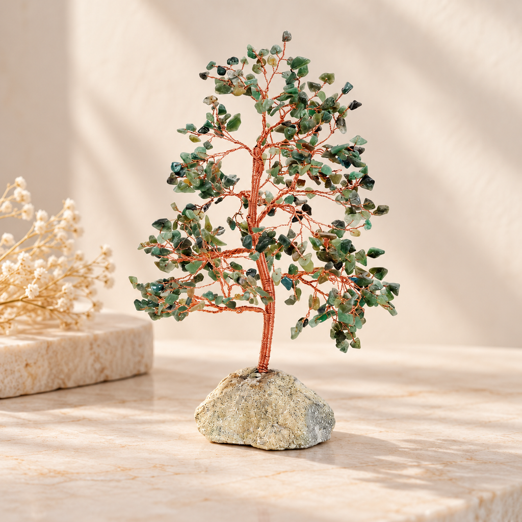Green Jade Tree Stone Bottom
