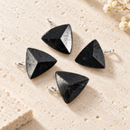 Black Tourmaline Pendant - Triangle Shape