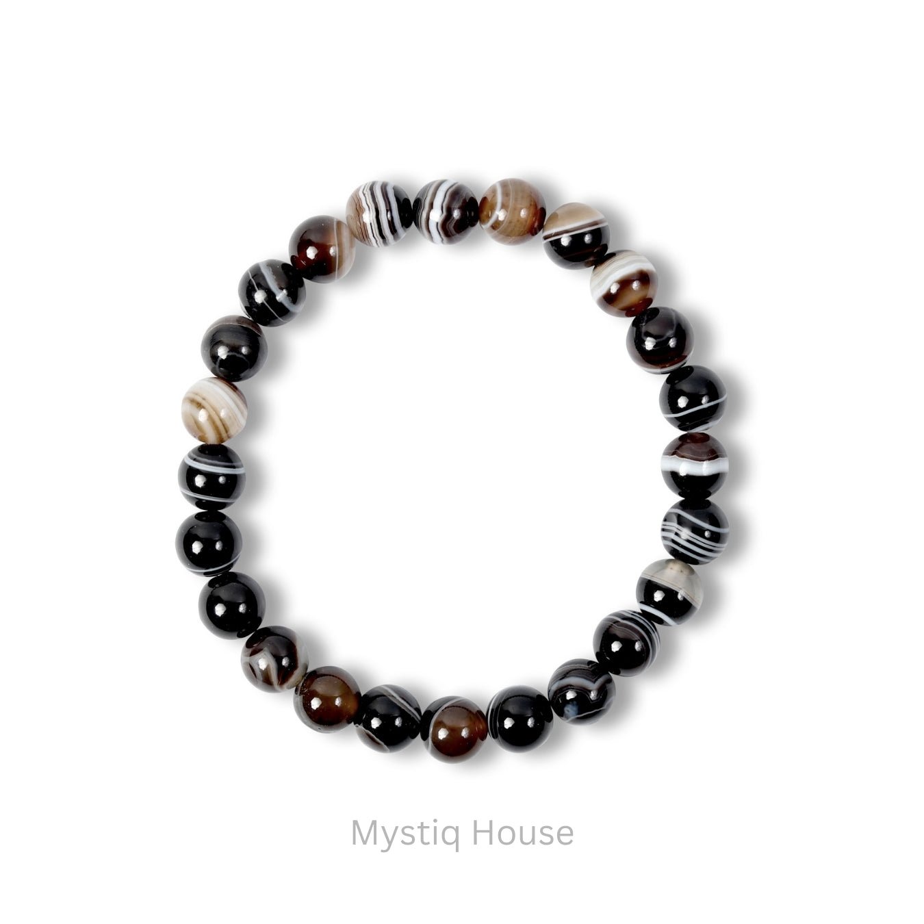 Black Sulemani 8mm Bracelet - MystiqHouse