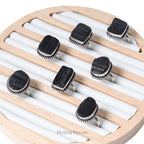 Black Tourmaline Brass Bordered Ring - MystiqHouse