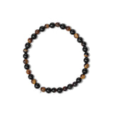 Black Tourmaline & Tiger Eye 4mm Bracelet - MystiqHouse