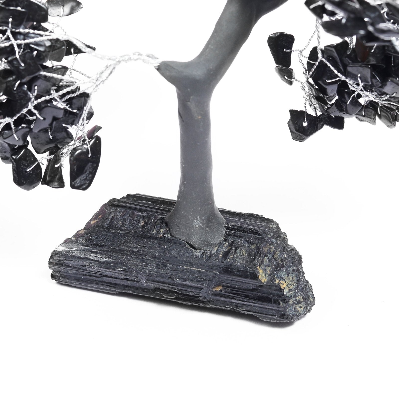 Black Tourmaline Tree 300B Silver Wire - MystiqHouse