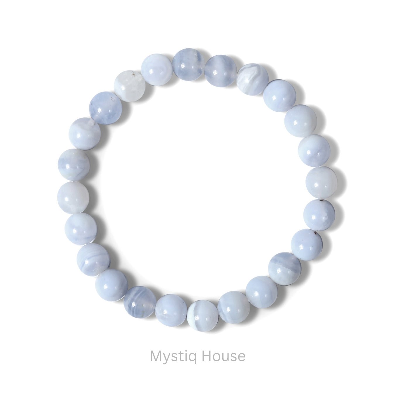 Blue Lace Agate 8mm Bracelet - MystiqHouse