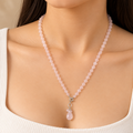 Rose Quartz Necklace 8mm
