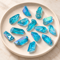 Aqua Aura Quartz Points