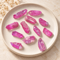 Rose Aura Quartz Points