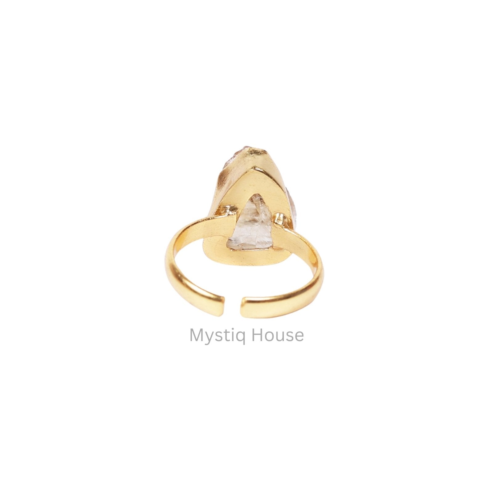 Citrine Raw Adjustable Ring - MystiqHouse
