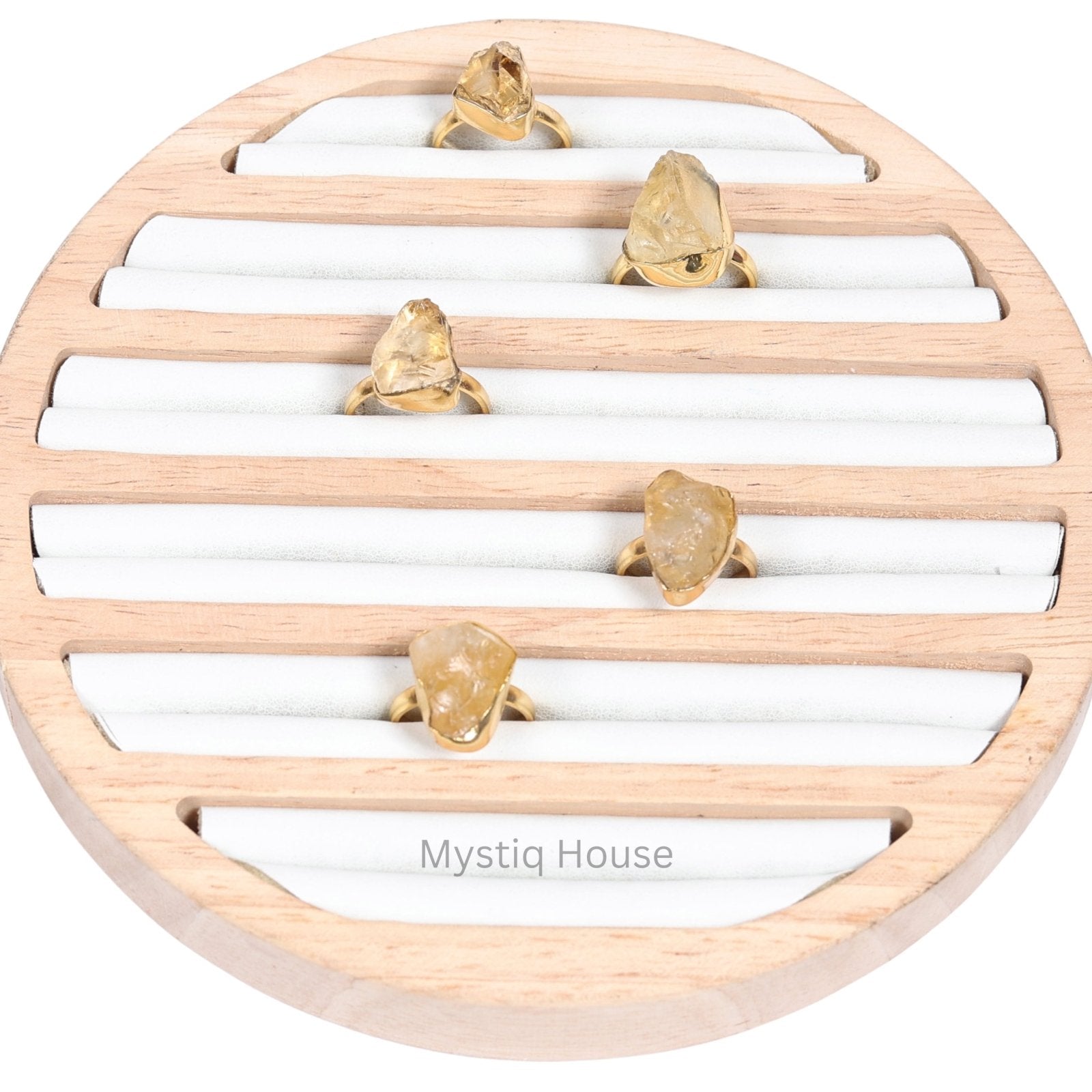 Citrine Raw Adjustable Ring - MystiqHouse