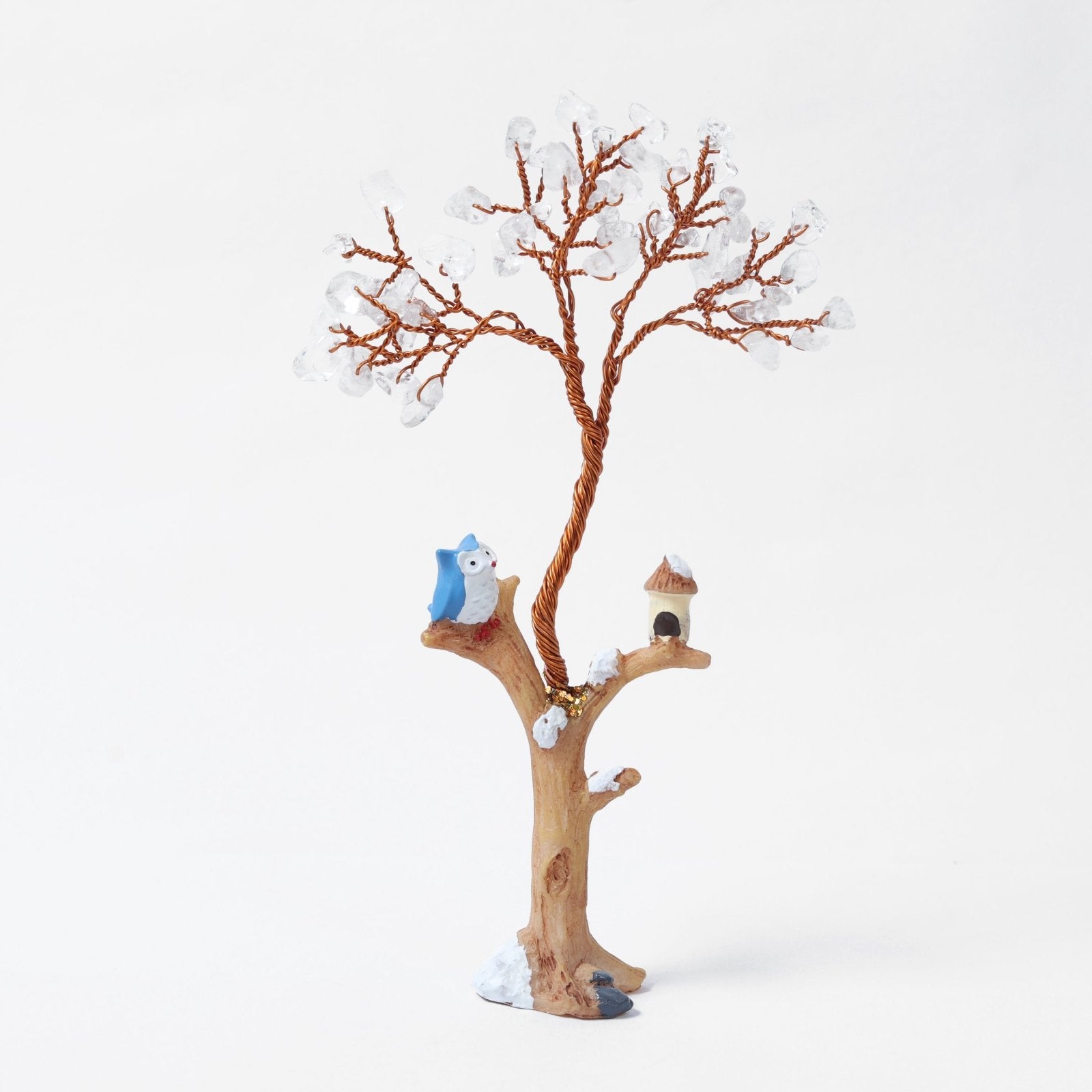 Clear Quartz Bird Tree - MystiqHouse